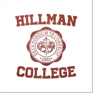 hillman college - white edition Posters and Art